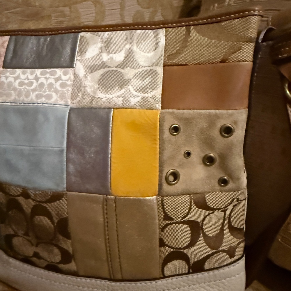Coach Patchwork Shoulder/Crossbody Bag EUC - image 15